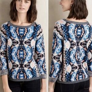 ANTHROPOLOGIE Brand MOTH I Sweater Cabine Pullover Size Medium